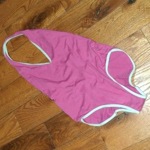 🍉American Apparel Pink Watermelon Lime bodysuit